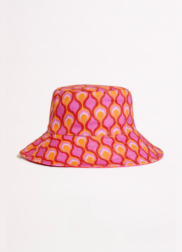 Birds Of Paradise Bucket Hat - Chilli Red