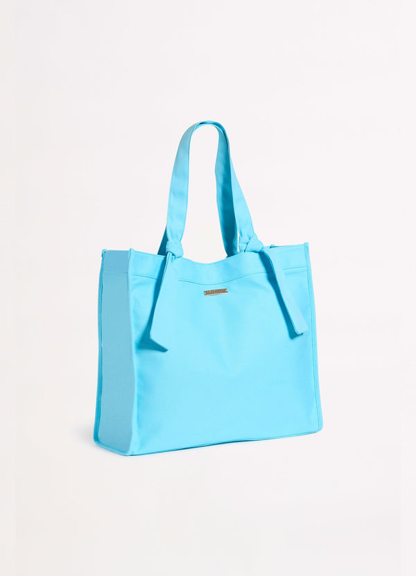 Wish You Were Here Tie Strap Tote Bag - Atoll Blue – Seafolly US