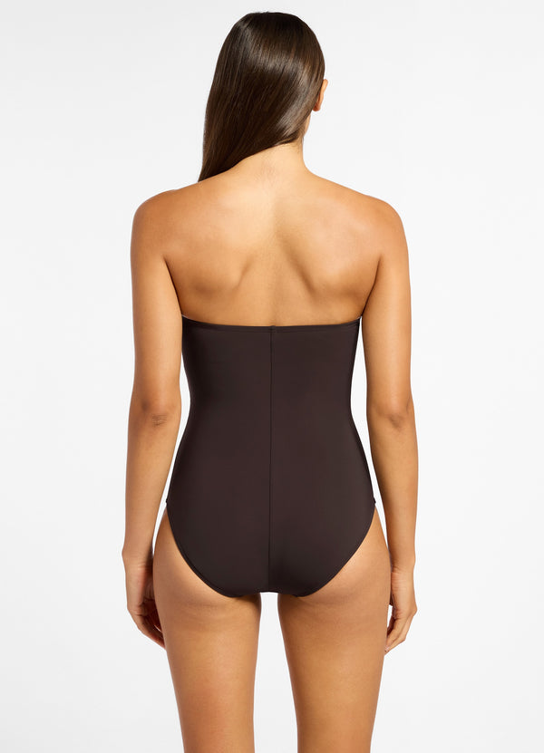 Jetset Bandeau One Piece - Chocolate