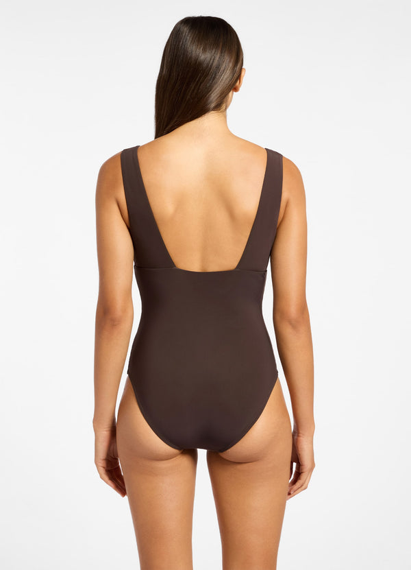 Jetset Plunge One Piece - Chocolate