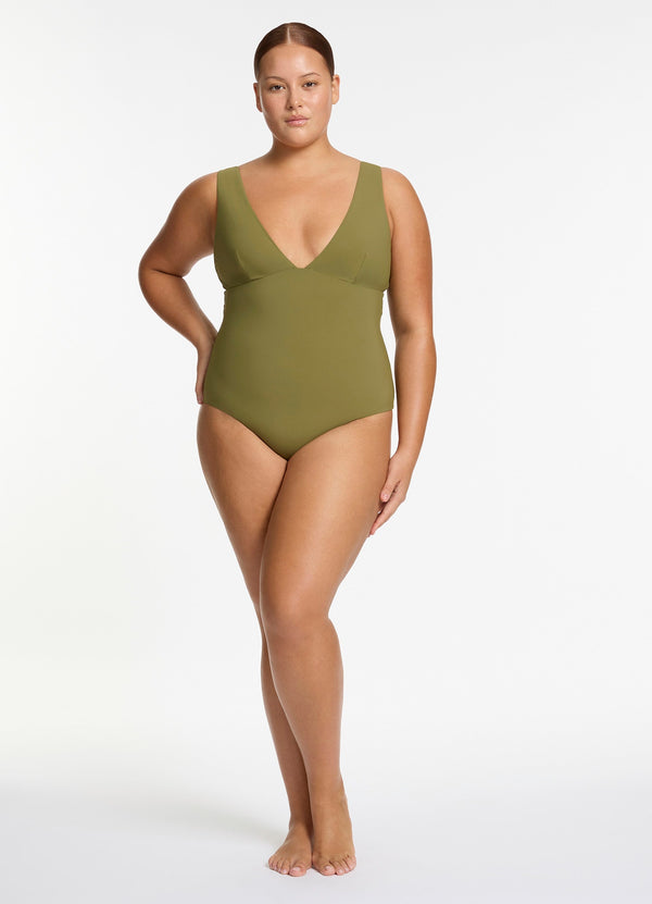 Jetset Plunge One Piece - Moss