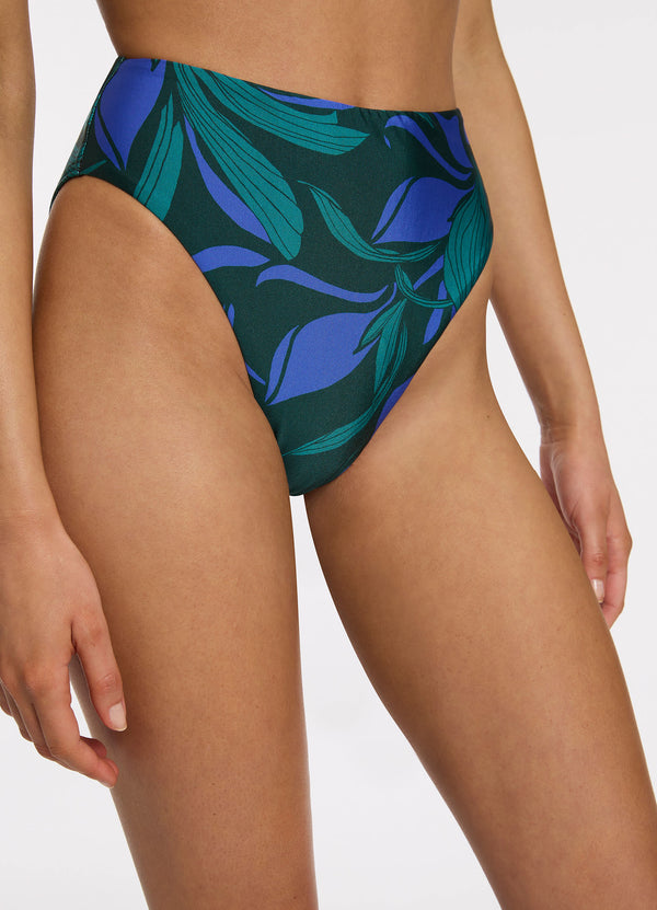 Queen Of The Night High Leg High Waist Bikini Bottom - Azul – Seafolly US