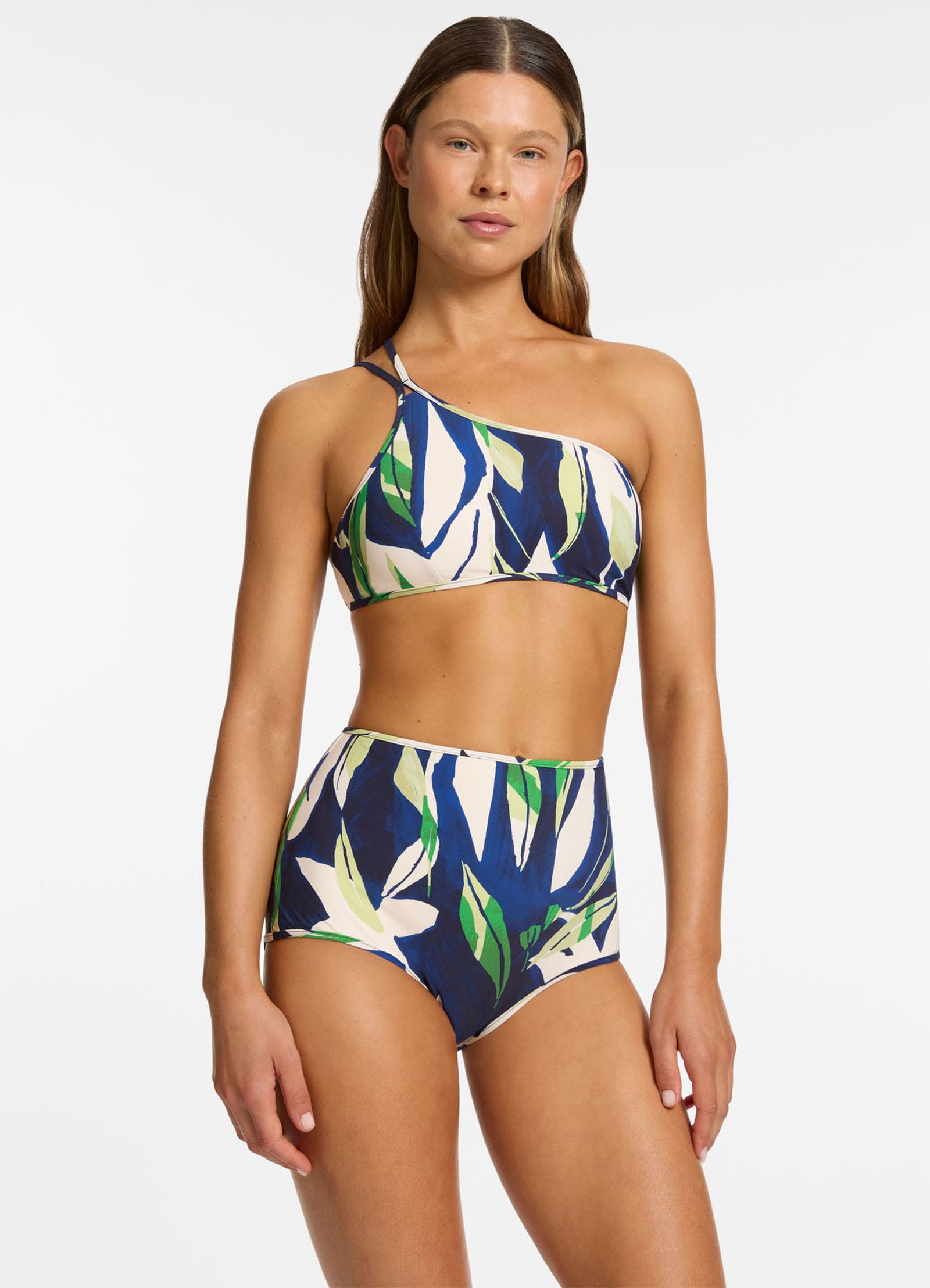 Fauna High Waist Boyleg Bikini Bottom Ink Seafolly US