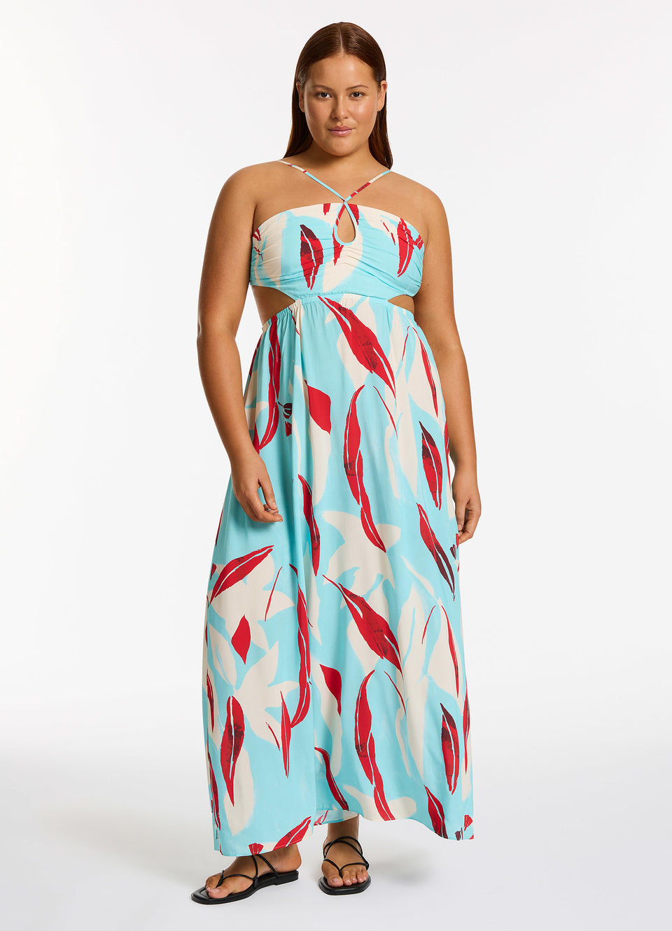 Fauna Gathered Maxi Dress