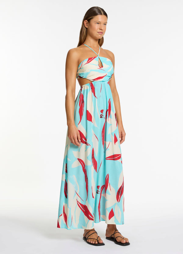 dolce maxi dress Fauna Gathered Maxi Dress