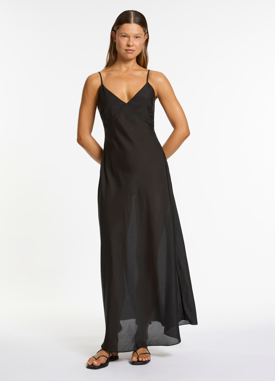 Jetset Slip Maxi Dress - Black Jetset Slip Maxi Dress - Black