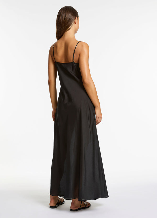 Jetset Slip Maxi Dress - Black Seafolly US Jetset Slip Maxi Dress - Black Seafolly US