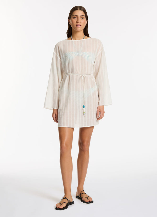 Lotus Mini Kaftan - Cream