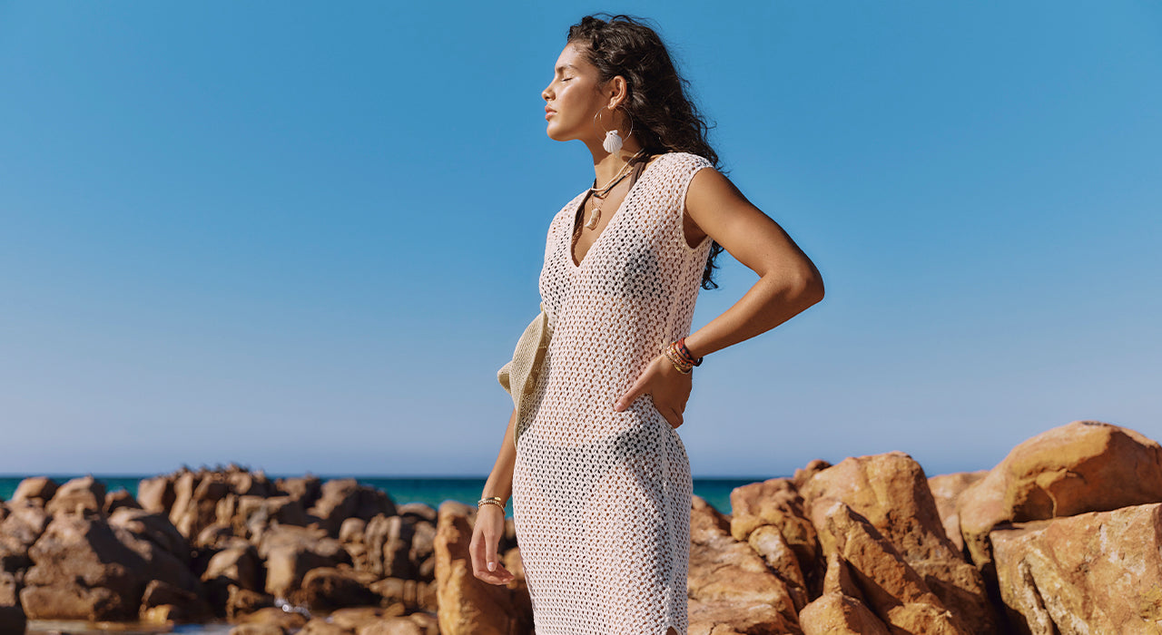 【Seafolly】セレブ愛用/Beach Boundキャップスリーブサンベスト Seafolly】セレブ人気/Beach Bound/キャップスリーブ/ジップ