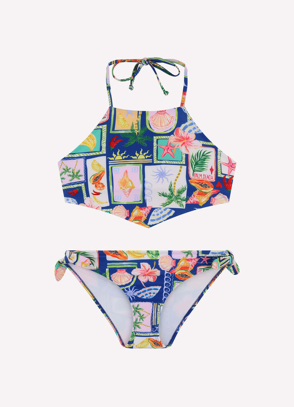 Postcards Scarf Bikini Set - Postcards