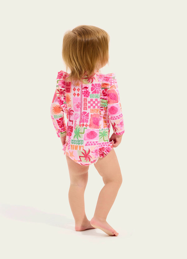Summer Paradise Frill Sunsuit