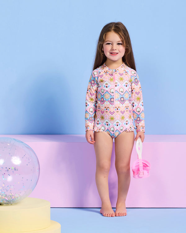 Geo Blossom Paddlesuit