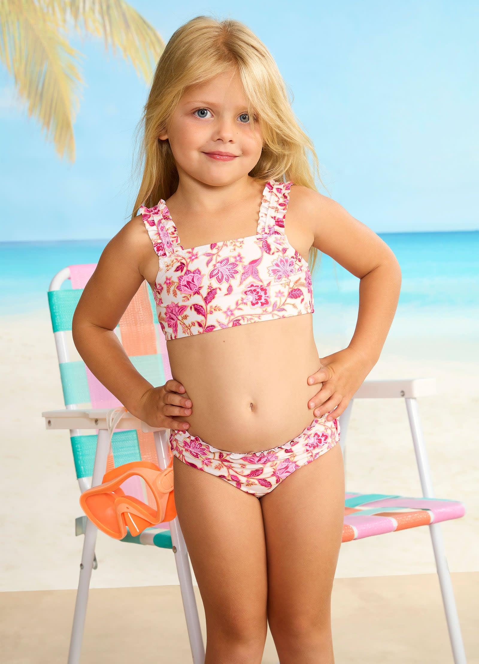 Girls 2025 ruffle bikini