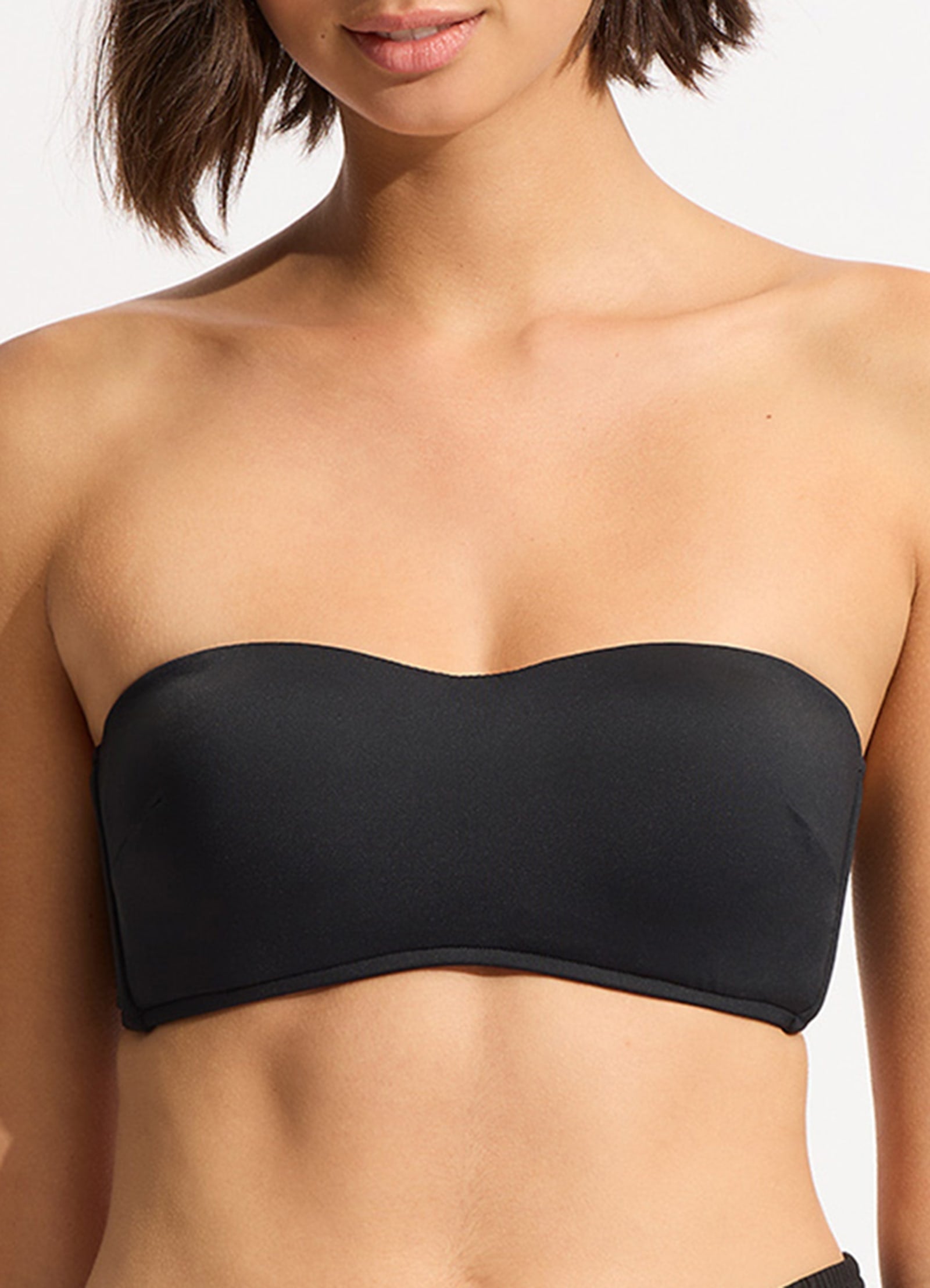 Seafolly Collective Bustier Bandeau Black Seafolly US