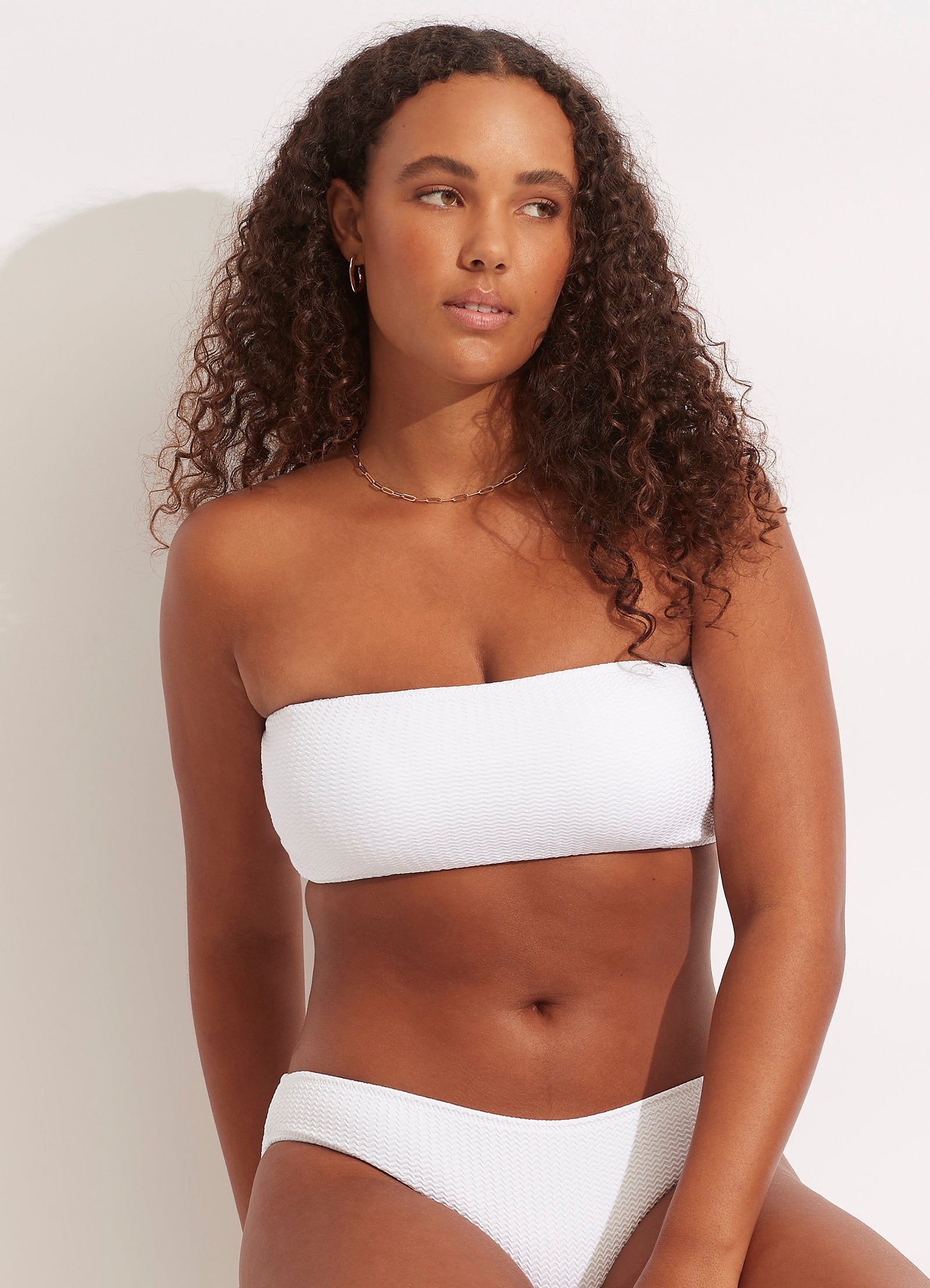 Seafolly white bikini top online