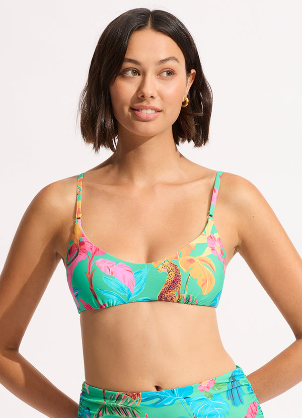 Tropica Bralette Bikini Top - Jade