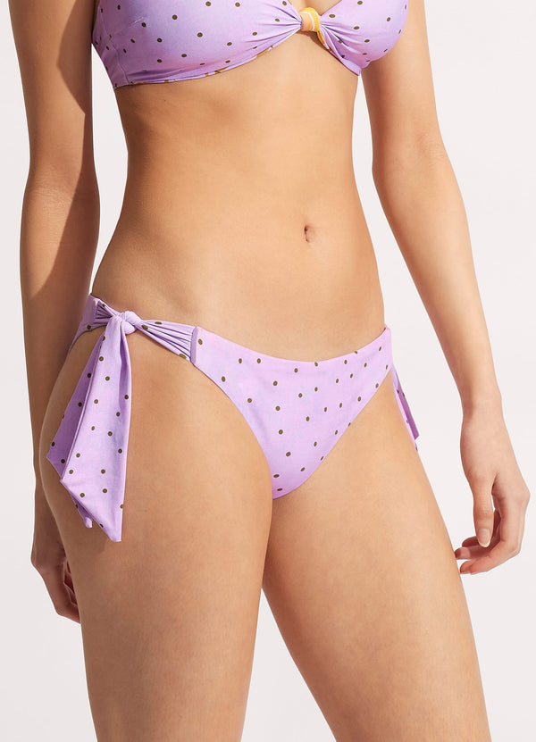 Malosi High Waisted Brazilian Bikini Bottoms in Lilac