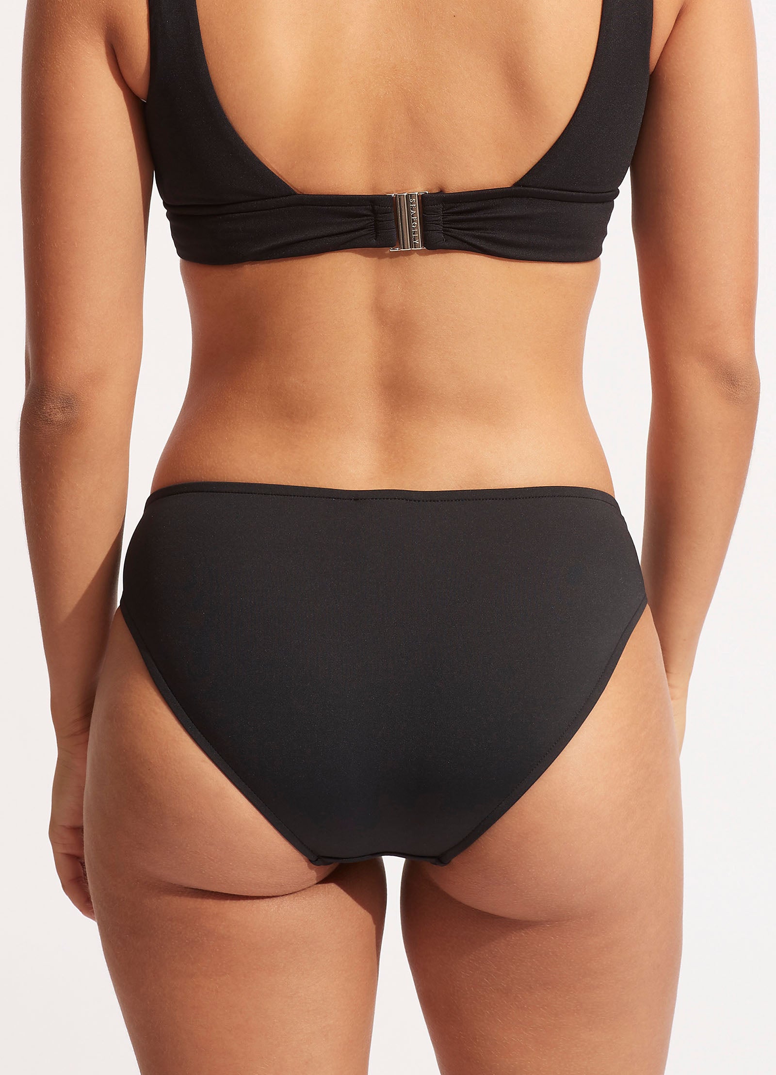 Seafolly Collective Twist Band Hipster - Black – Seafolly US