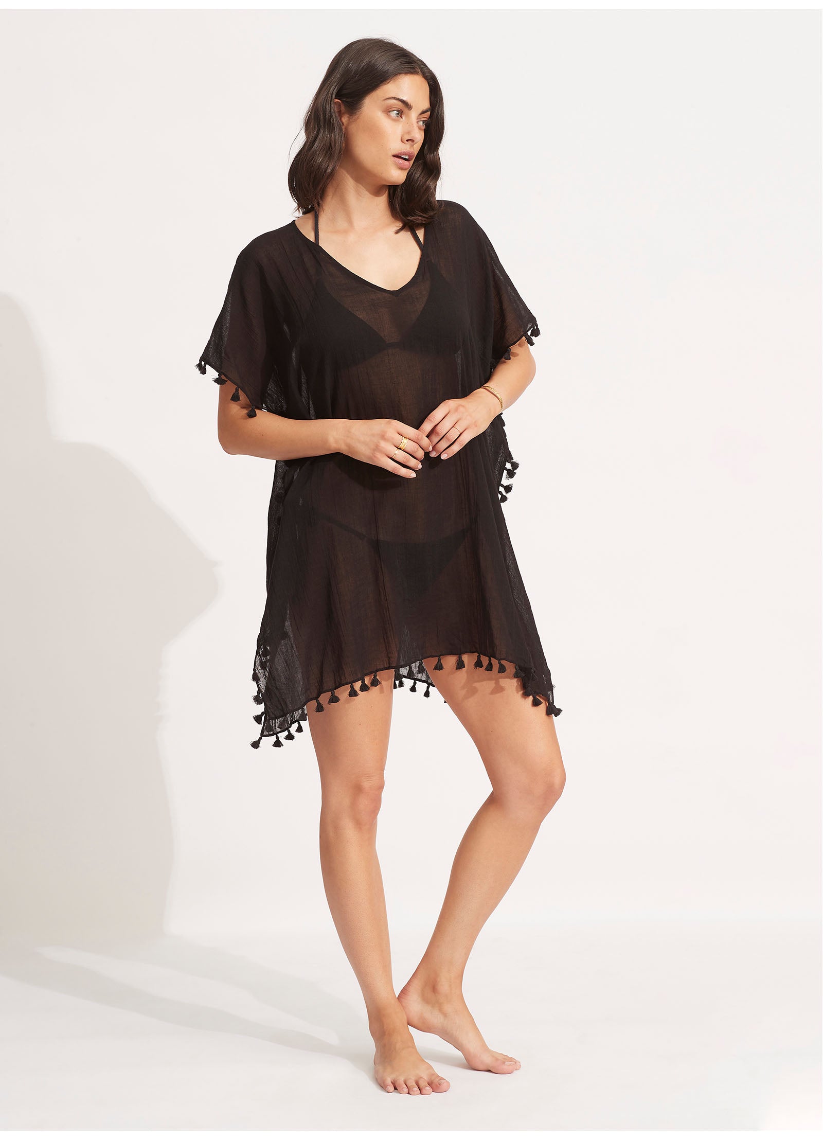 Amnesia Kaftan Black Seafolly US