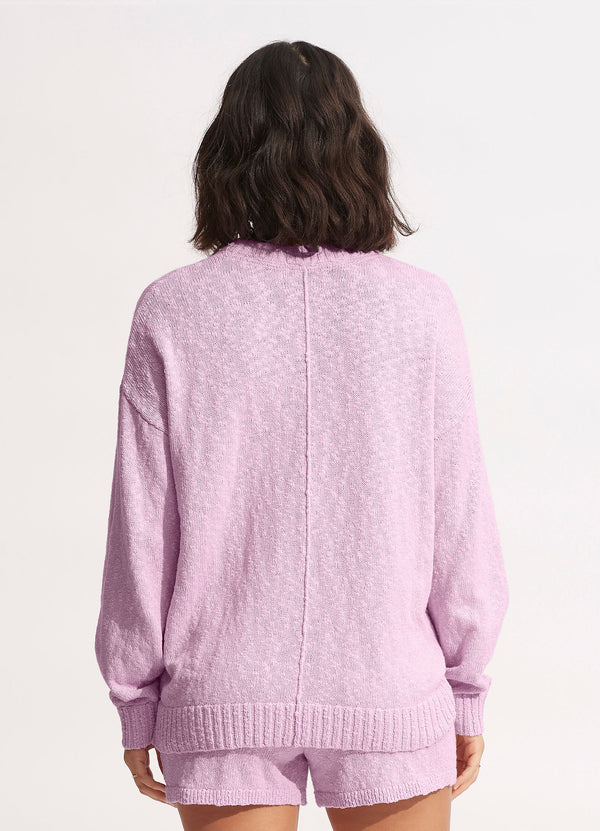Boucle Sweater - Lilac