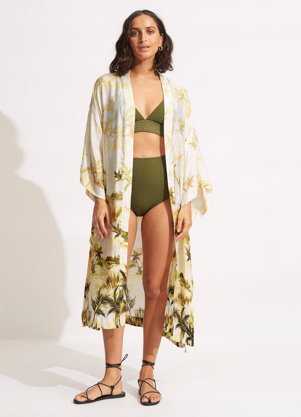 Eden Kimono Jacket - Azure – Seafolly US