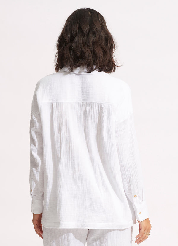 Harvest  Shirt Jacket - White