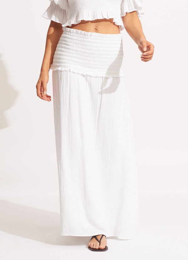 Caspian Strapless Dress/Skirt  - White