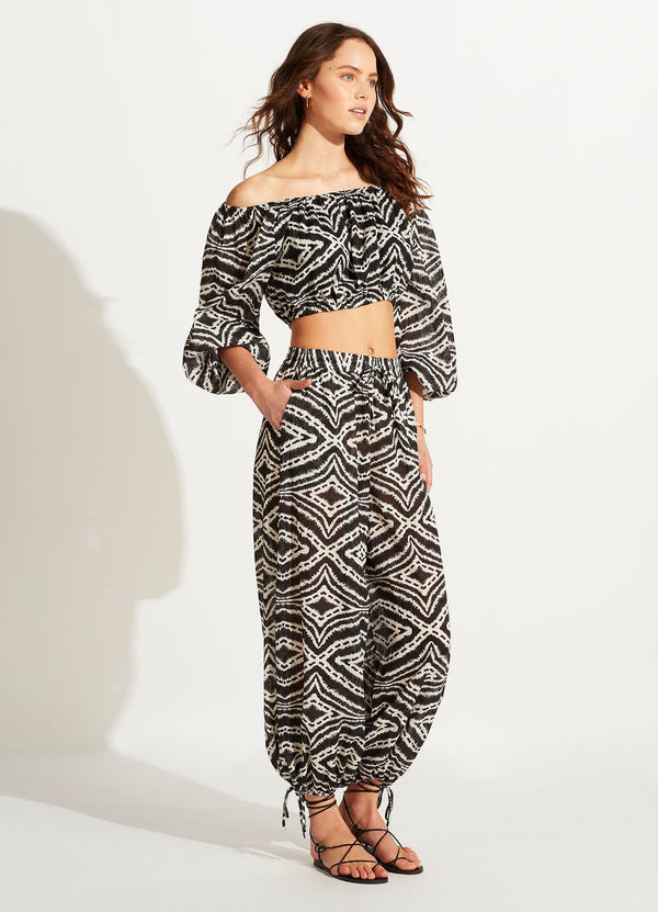 Zanzibar Crop Top - Black