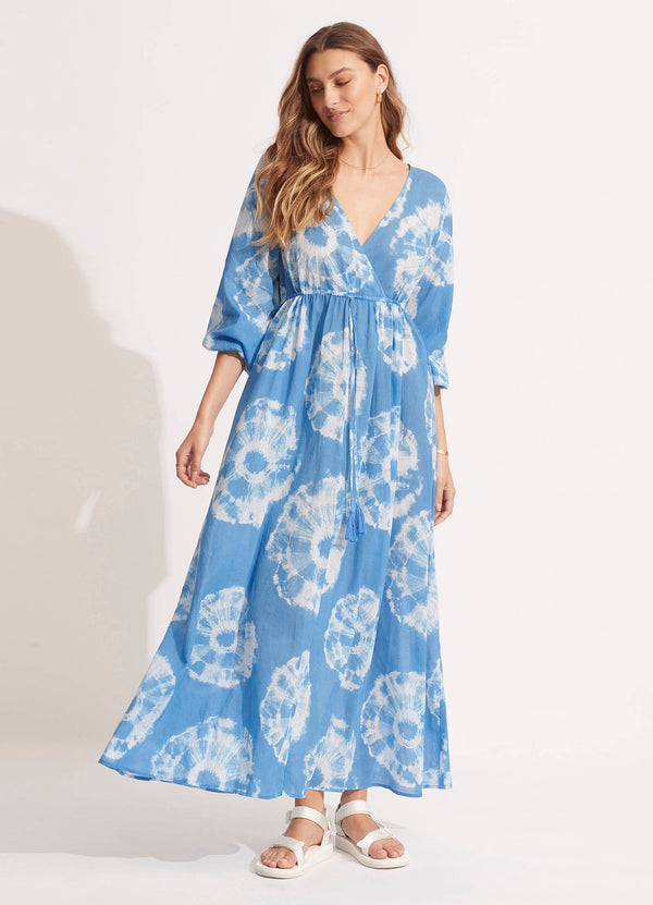 Tie Dye Maxi Dress - Azure Seafolly US Tie Dye Maxi Dress - Azure Seafolly US
