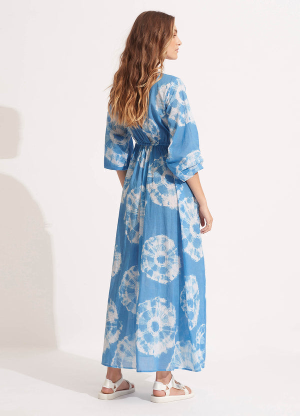 Tie Dye Maxi Dress - Azure