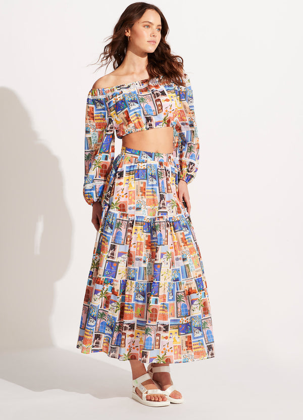 On Vacation Skirt - Azure