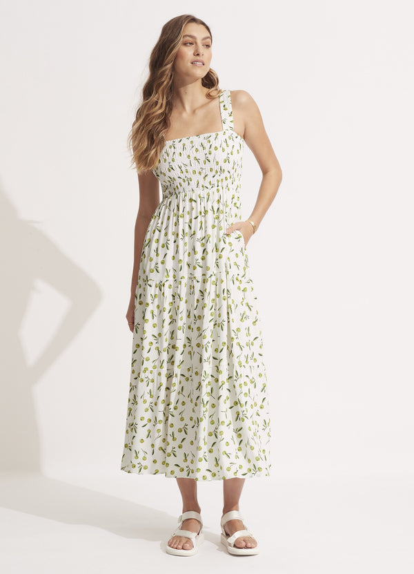 Summer Crush Midi Dress - Soft Olive