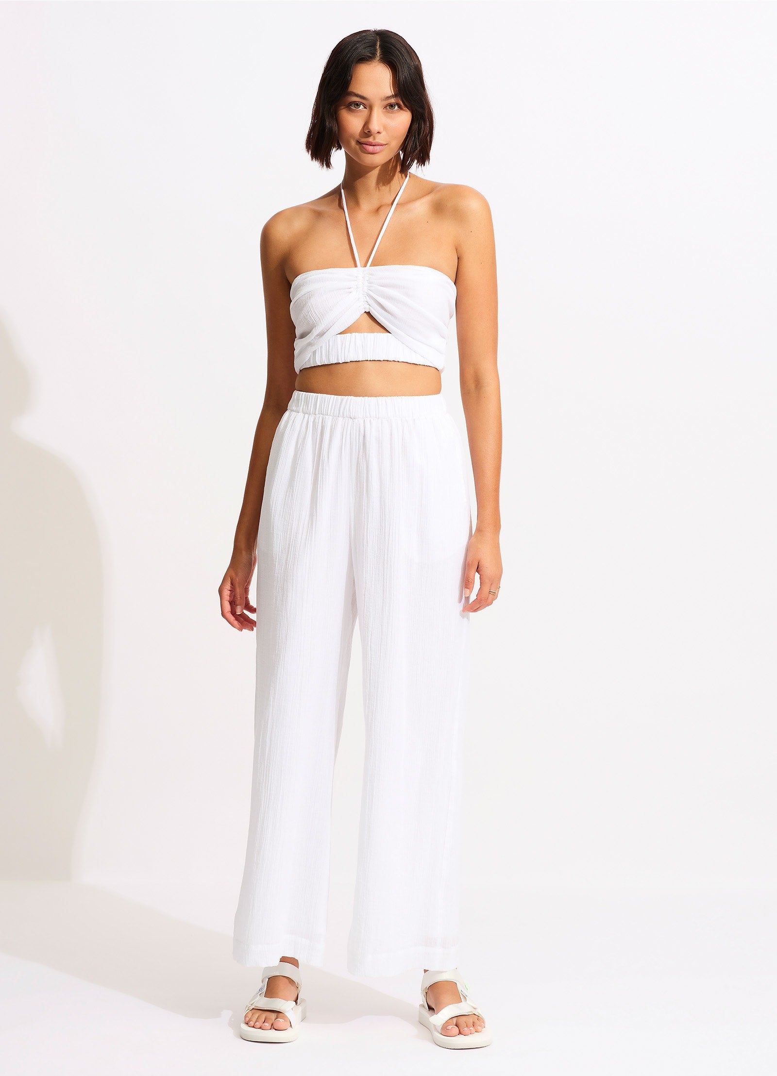 Crinkle Beach Pant - White – Seafolly US