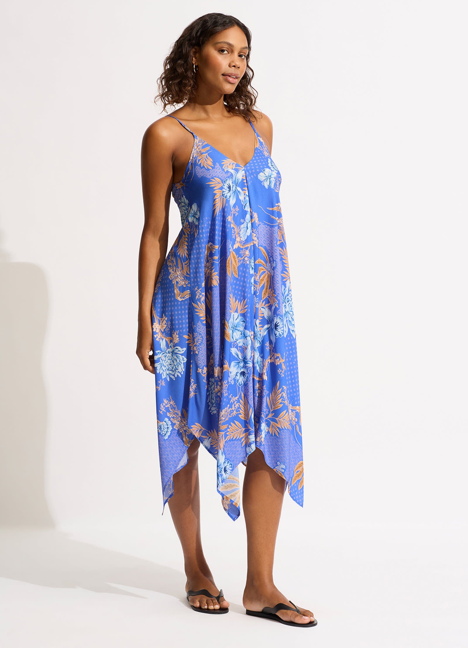 Eden Scarf Dress - Azure – Seafolly US