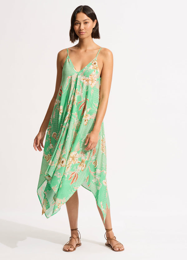 Eden Scarf Dress - Mint