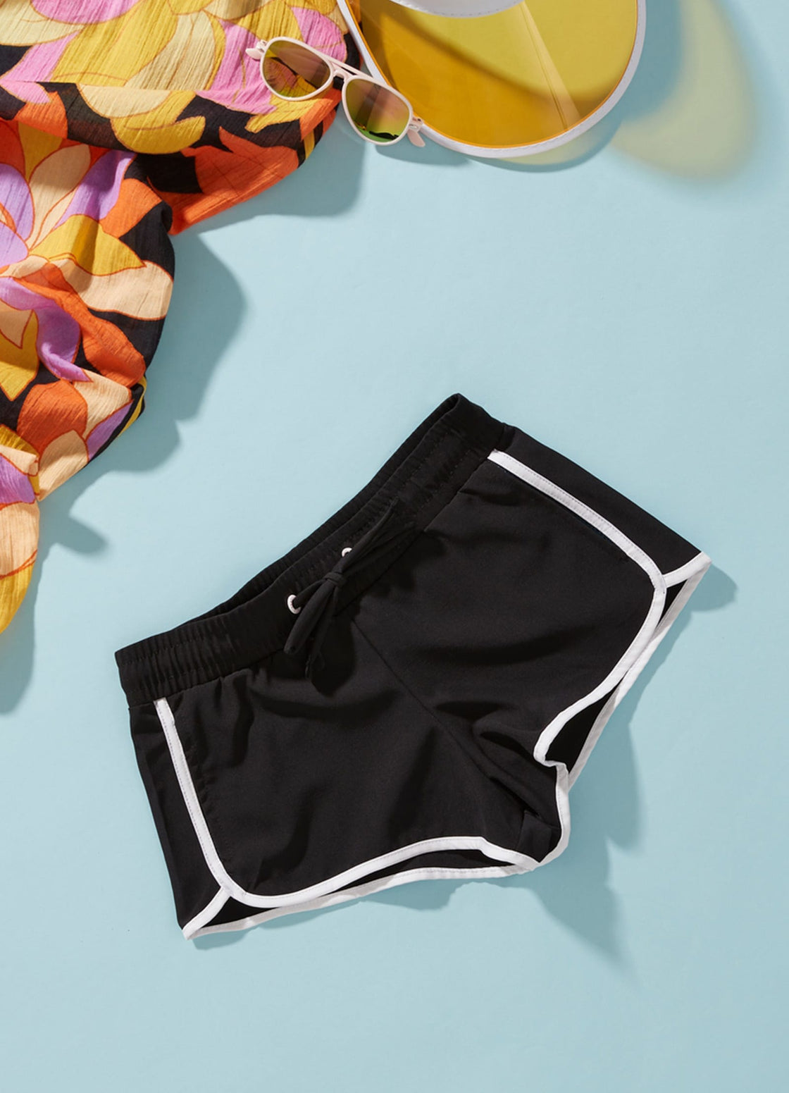 Girls Essential Board Short Black Seafolly US