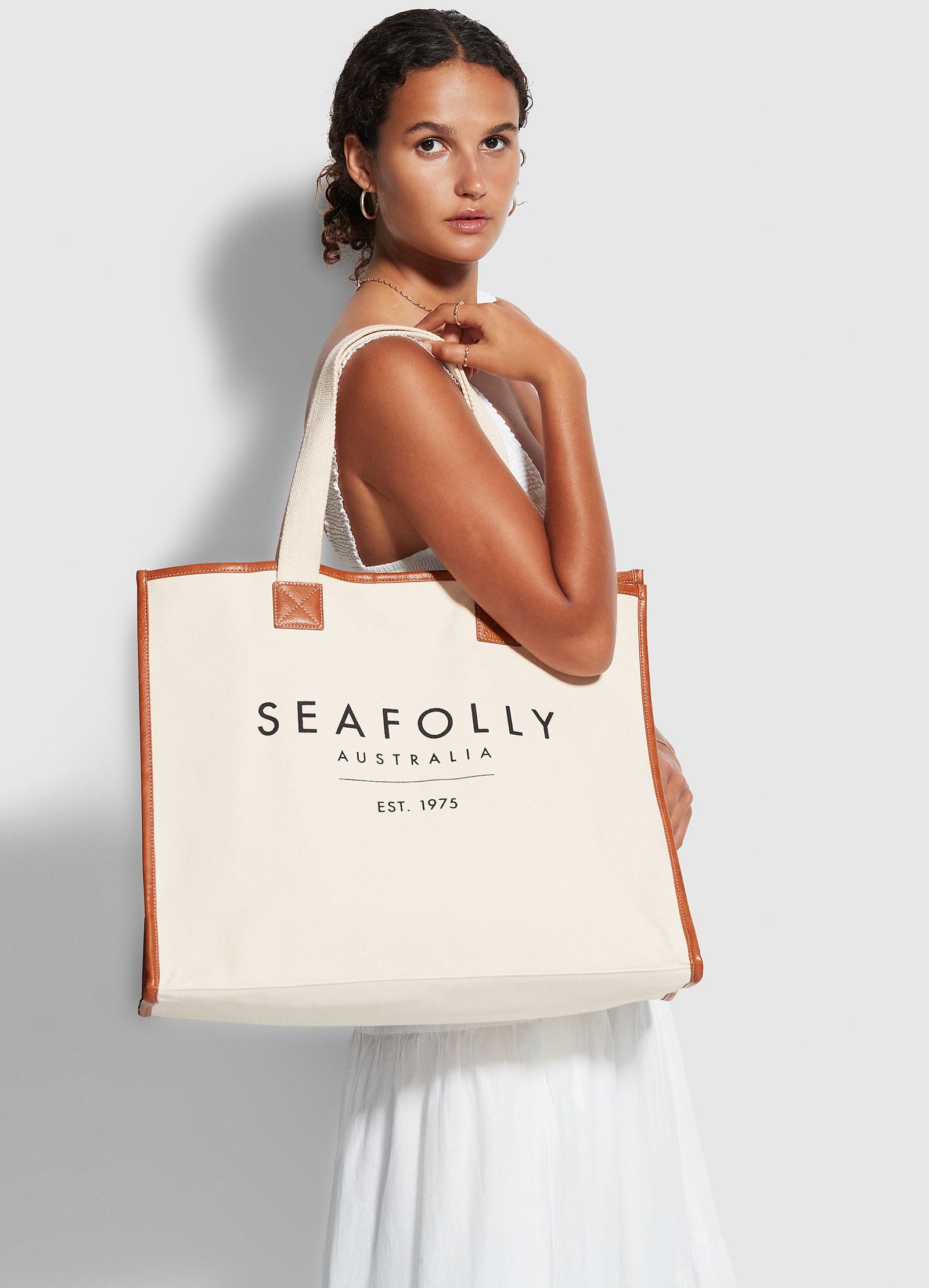 Canvas Tote Bag Sand Seafolly US