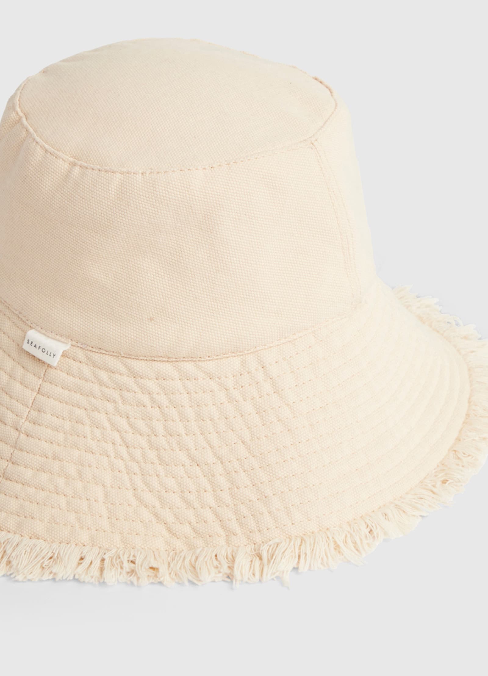 在庫通販Fringe Cotton-Canvas Bucket Hat ハット