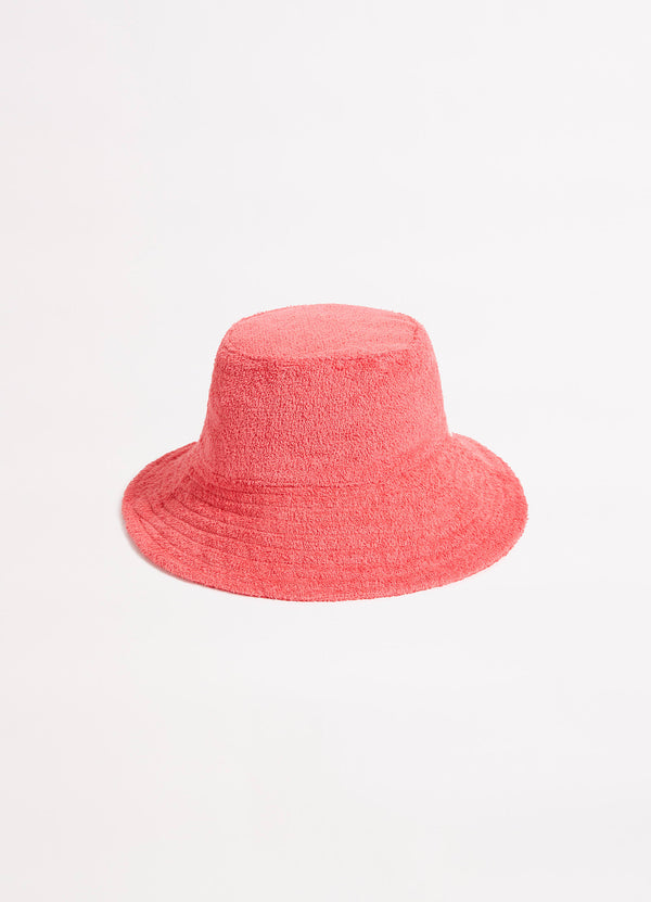 Terry Bucket Hat - Sun Kissed Coral