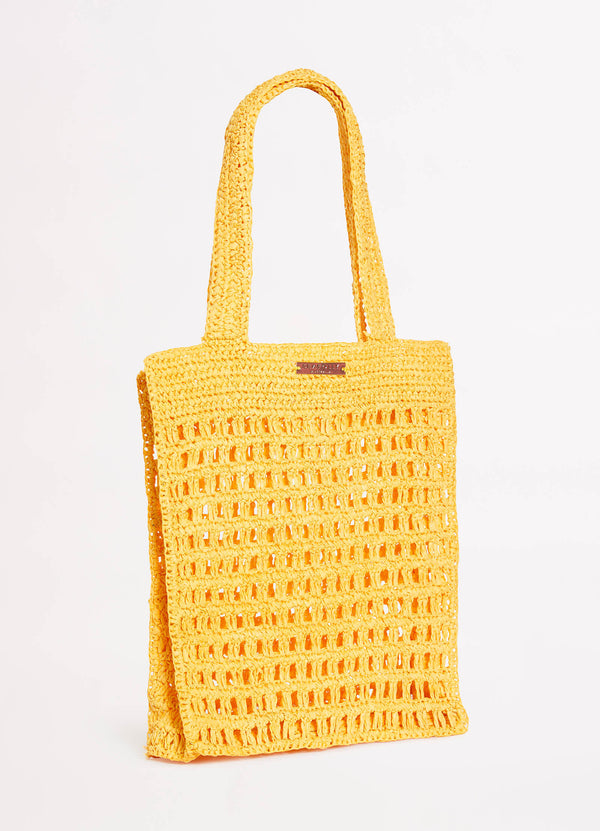 Casa Woven Tote Bag - Sunflower