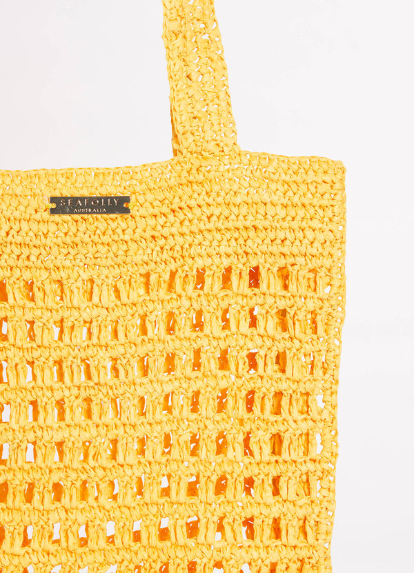 Casa Woven Tote Bag - Sunflower