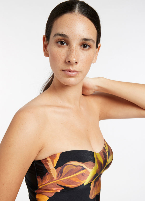 Palmas Bandeau One Piece - Black