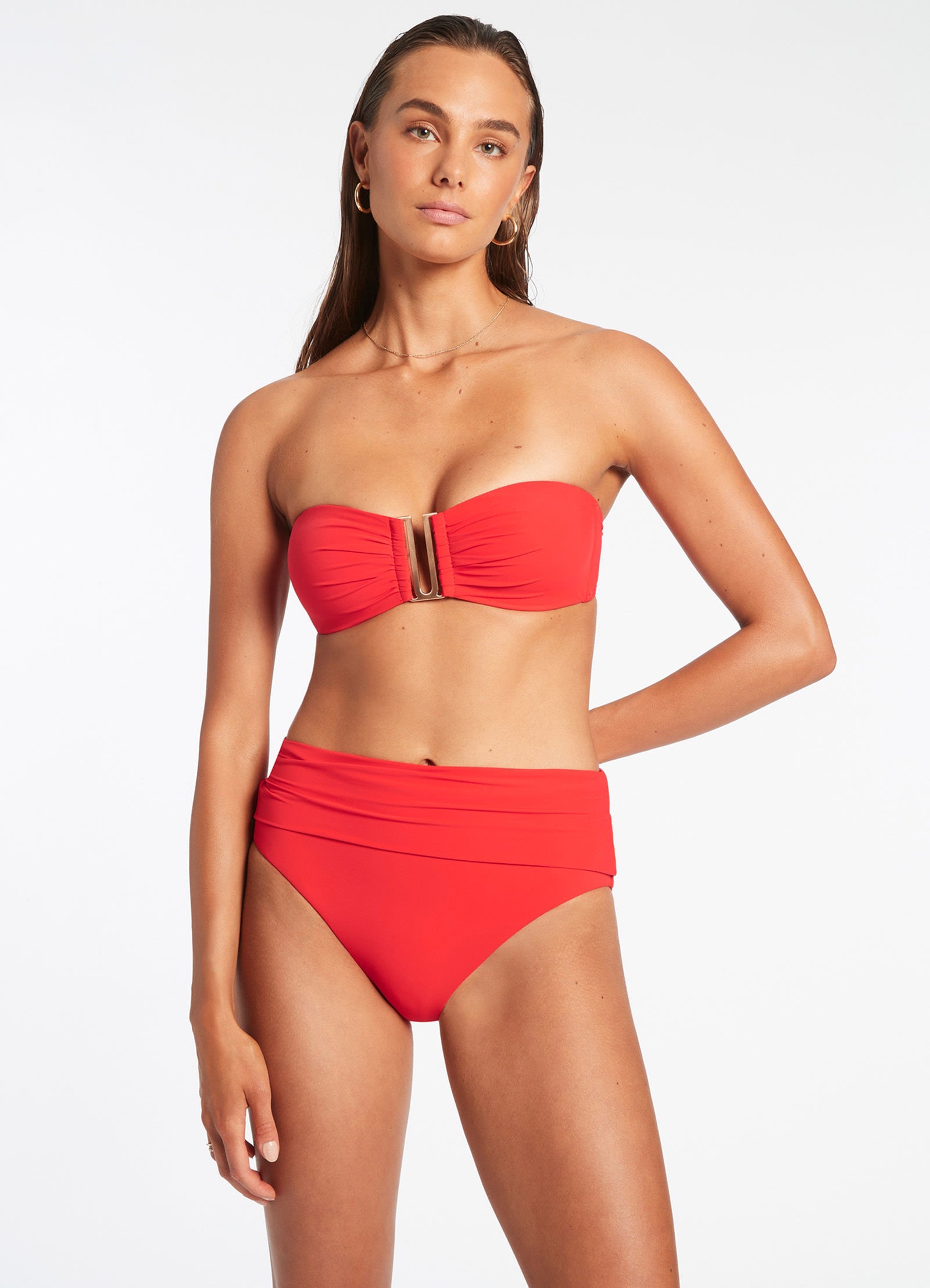 Cherry high 2024 waisted swimsuit