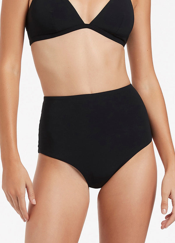 Jetset High Waisted Bikini Bottom - Black – Seafolly US