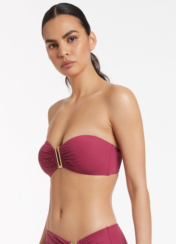 Jetset Bandeau Bikini Top - Orchid