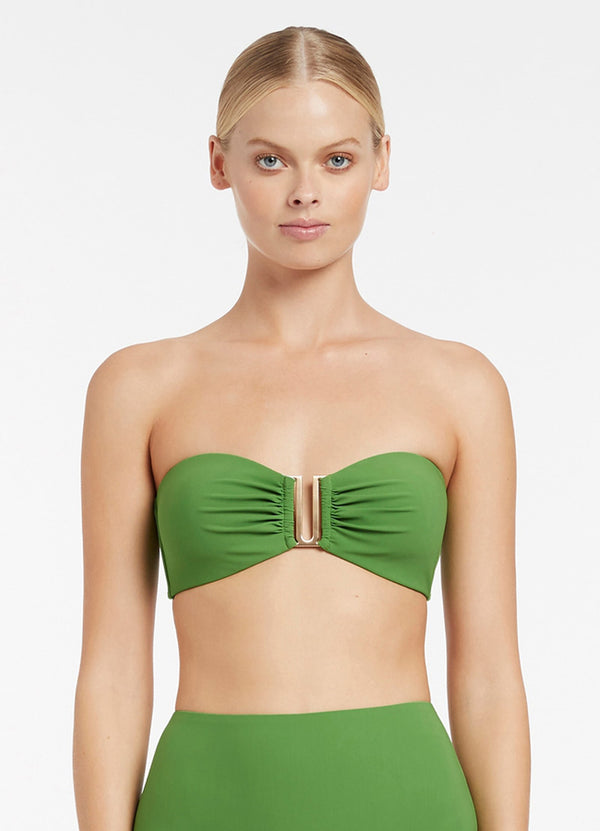 Jetset Bandeau Bikini Top - Palm