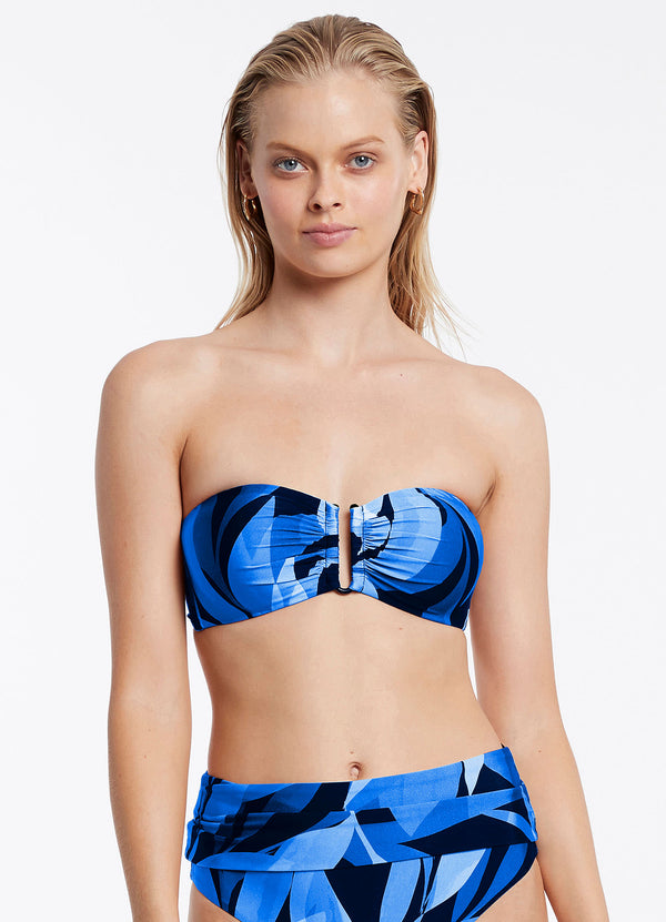 Solari Bandeau Top - Pacific Blue