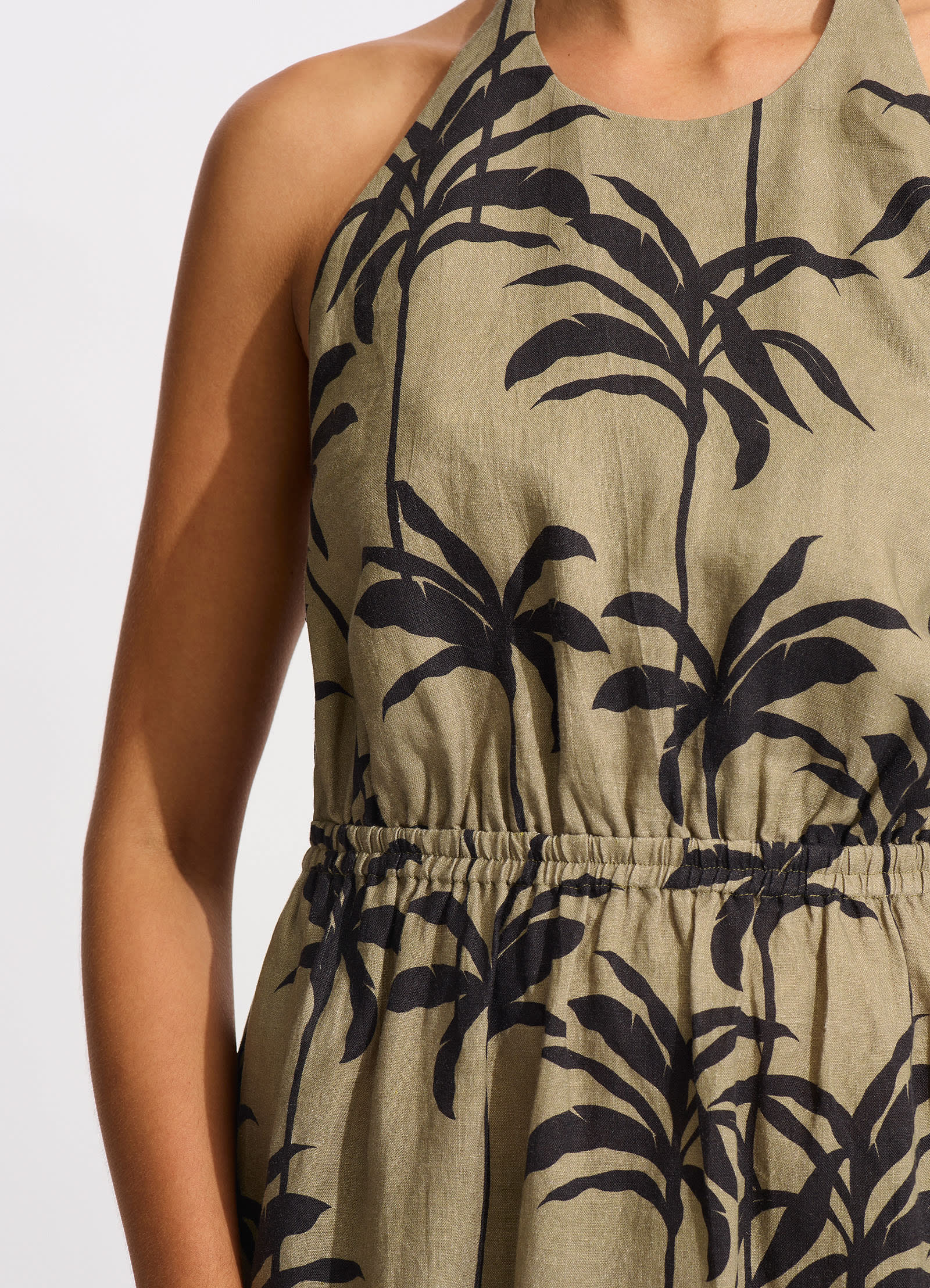 Palme Tie Back Maxi Dress - Olive – Seafolly US
